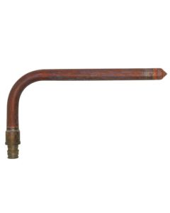 1/2" ProPEX Brass x 1/2" Copper Stub Elbow, 3-1/2" x 8", (Lead Free Brass)