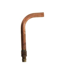 1/2" ProPEX Brass x 1/2" Copper Stub Elbow, 3" x 6" (Lead Free Brass)