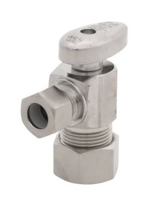 1/2" PEX Compression Angle Stop Valve (Lead Free Brass)