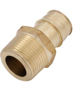 1" ProPEX x 1" NPT Male Adapter (Lead Free Brass)