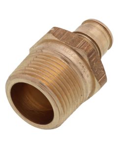 1/2" ProPEX x 3/4" NPT Male Adapter (Lead Free Brass)