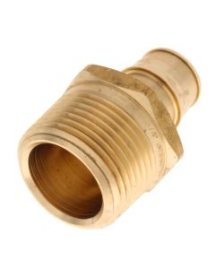 3/4" ProPEX x 1" NPT Male Adapter (Lead Free Brass)