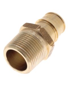 3/4" ProPEX x 3/4" NPT Male Adapter (Lead Free Brass)