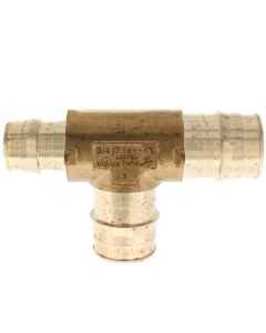 1" x 3/4" x 1" ProPEX Reducing Tee (Lead Free Brass)