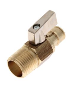 1/2" ProPEX x 1/2" MIP Brass Ball Valve (Lead Free)