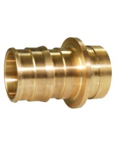 3" PEX x 2-1/2" IPS Groove Fitting Adapter (Lead Free Brass)