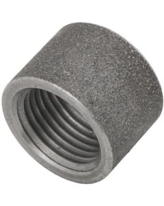 1/2" Black Merchant Half Coupling