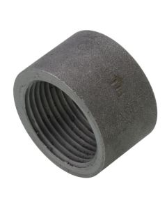 1" Black Merchant Half Coupling
