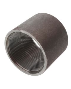 3" Black Steel Merchant Coupling Taper Tapped