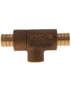 3/4" PEX x 3/4" PEX x 1/2" Sweat Monoflow Tee