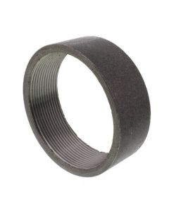 5" Black Merchant Half Coupling Taper Tapped