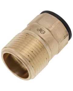 3/4" CTS x 1" NPT ProLock Brass Male Adapter