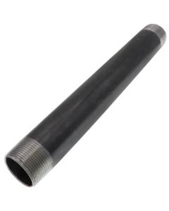 1-1/4" x 12" Black Nipple