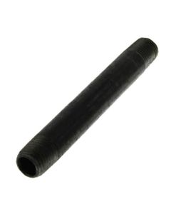 1/4" x 4" Black Nipple