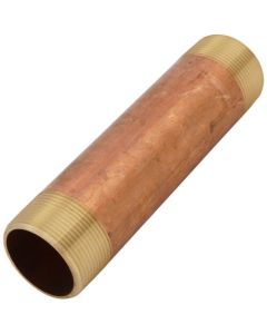 1-1/2" x 7" Brass Nipple