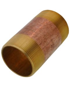2" x 4" Brass Nipple
