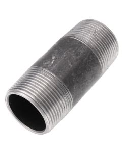 1-1/4" x 3-1/2" Schedule 80 Heavy Duty Black Nipple