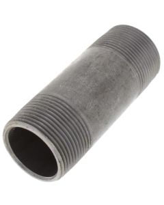 1-1/4" x 4" Schedule 80 Heavy Duty Black Nipple