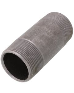 1-1/2" x 4" Schedule 80 Heavy Duty Black Nipple