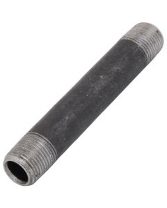 3/8" x 4" Schedule 80 Heavy Duty Black Nipple