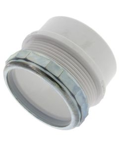 2" PVC DWV Male Trap Adapter w/ Chrome Nut (Spigot x Slip)