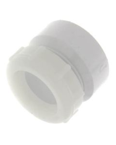 1-1/2" x 1-1/4" PVC DWV Female Trap Adapter w/ Plastic Nut (Hub x Slip)