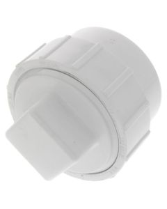 2" PVC DWV Fitting Cleanout Adapter w/ Plug