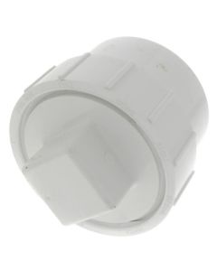 3" PVC DWV Fitting Cleanout Adapter w/ Plug