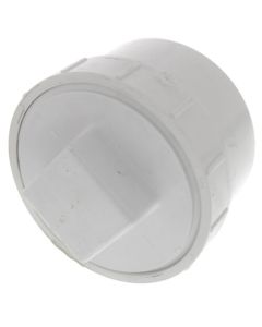 4" PVC DWV Fitting Cleanout Adapter w/ Plug