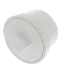 6" PVC DWV Fitting Cleanout Adapter w/ Plug