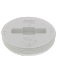 3" PVC DWV Flush Cleanout Plug