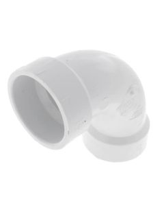 1-1/2" PVC DWV Long Turn 90° Elbow