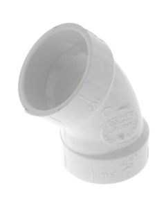 1-1/2" PVC DWV 45° Elbow