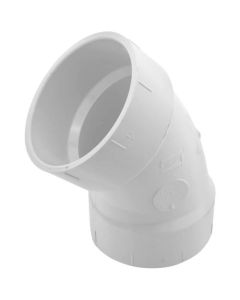 4" PVC DWV 45° Elbow