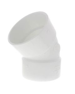 6" PVC DWV 45° Elbow