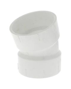 3" PVC DWV 22.5° Elbow