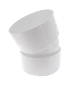 8" PVC DWV 22.5° Elbow