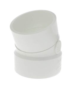 4" PVC DWV 22.5° Street Elbow