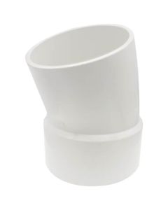 6" PVC DWV 22.5° Street Elbow