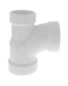 2" x 1-1/2" x 2" PVC DWV Sanitary Tee