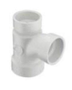8" x 8" x 4" PVC DWV Reducing Sanitary Tee