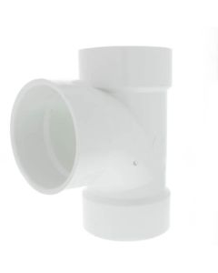 4" PVC DWV Sanitary Tee w/ 2" Left Side Inlet