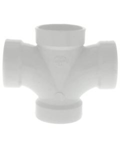 2" PVC DWV Double Sanitary Tee