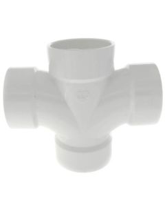 3" PVC DWV Double Sanitary Tee