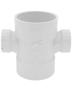 3" x 1-1/2" PVC DWV Double Sanitary Tee