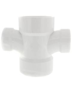 3" x 2" PVC DWV Double Sanitary Tee