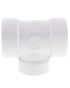 2" x 2" x 1-1/2" PVC DWV Reducing Vent Tee
