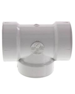 1-1/2" PVC DWV Flush Cleanout Tee w/ Cleanout Plug