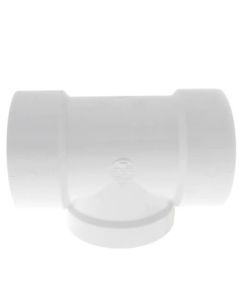 4" PVC DWV Flush Cleanout Tee w/ Cleanout Plug