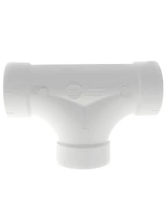 4" PVC DWV 2-Way Cleanout Tee